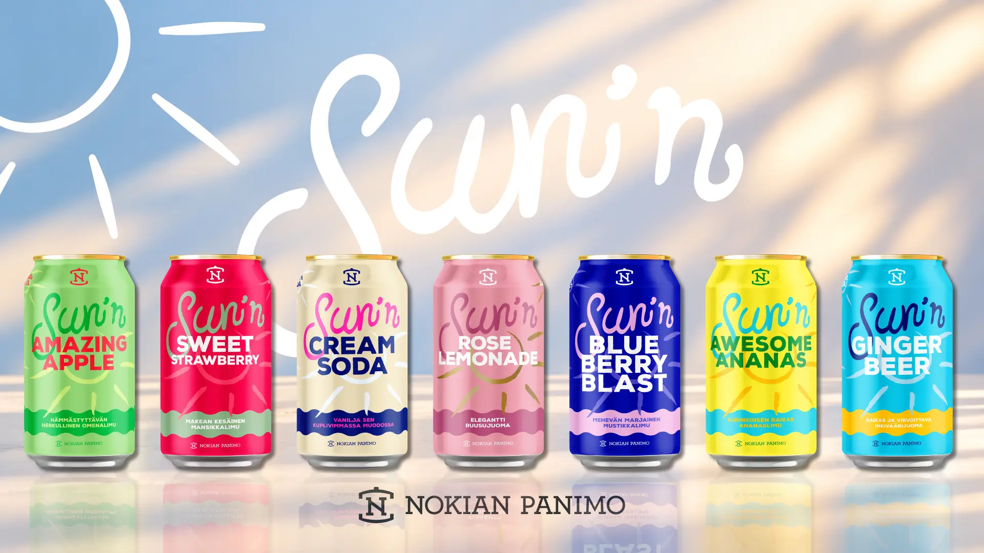 Nokian Panimon Sun’n-virvoitusjuomasarja saa uuden ilmeen
